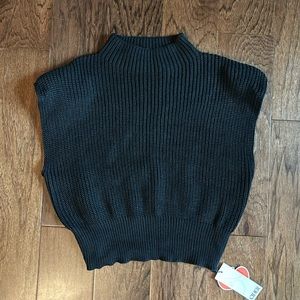 Cider Mock Neck Short Sleeve Sweater